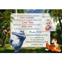 Invitatii electronice de botez Cartea Junglei