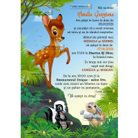 Invitatie la botez cu Bambi si Bocanila