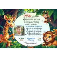 Invitatie electronica pe tema JUNGLA