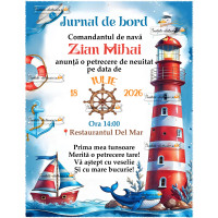 Invitatie digitala - tema marina