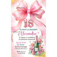 Invitatie majorat fata