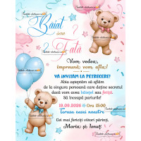 Invitatie la petrecere aflare sex bebe