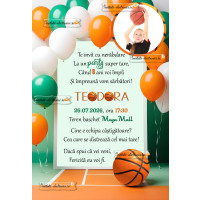 Invitatie la petrecere - baschet