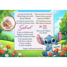 Invitatie electronica de botez 