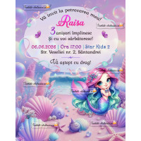 Invitatie petrecere fetita