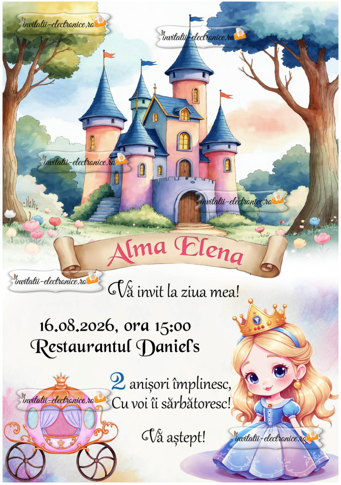 Invitatie printesa 