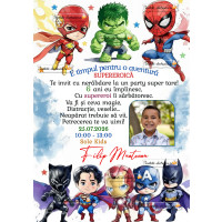 Invitatie cu supereroi