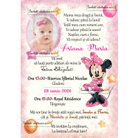 Invitatie cu Minnie Mouse