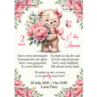 Invitatie aniversare fetita