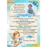 Invitatie la botez cu ingeras