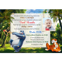 Invitatii electronice de botez Cartea Junglei