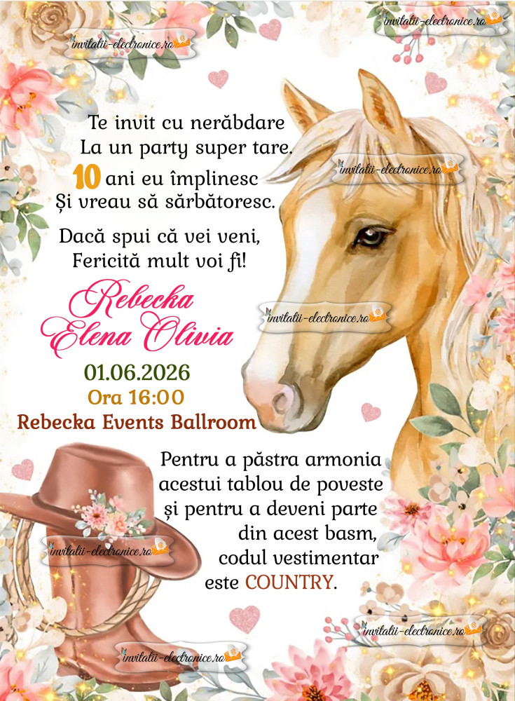 Invitatie digitala aniversare