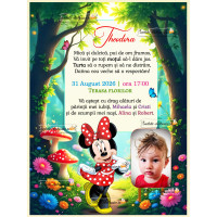 Invitatie la petrecere cu Minnie Mouse