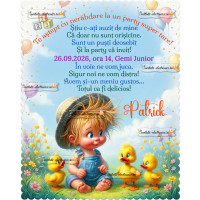 Invitatie la aniversare