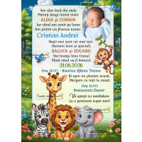 Invitatie la botez cu animale