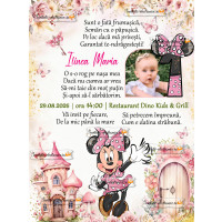 Invitatie cu Minnie Mouse