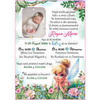 Invitatie de botez fetita