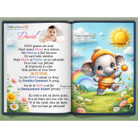 Invitatie de botez cu elefant