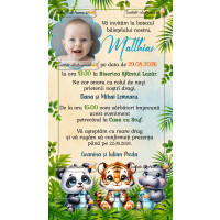 Invitatie la botez cu animale