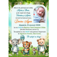 Invitatie la botez baiat