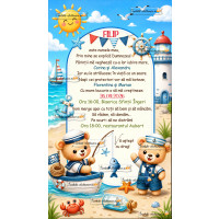 Invitatie la botez marinar