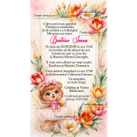 Invitatie botez fetita
