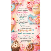 Invitatie la botez - pentru o fetita dulce
