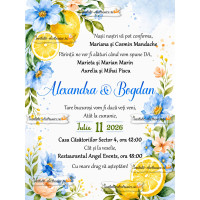Invitatie cu lamai