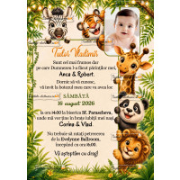 Invitatie la botez baietel