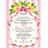 Invitatie de nunta cu lamai