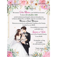 Invitatie la nunta si botez 2 in 1