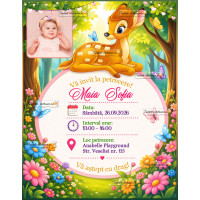 Invitatie cu Bambi