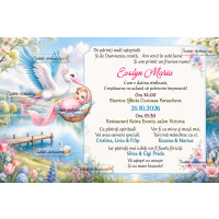 Invitatie la botez fetita 