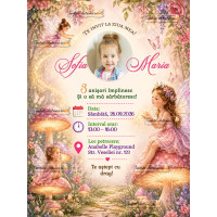 Invitatie aniversare cu zane