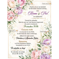 Invitatie electronica florala