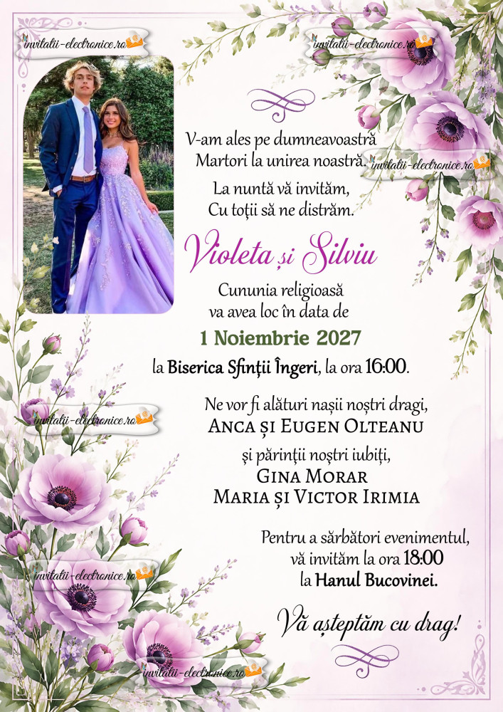 Invitatie de nunta online