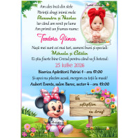 Invitatie la botez cu Minnie