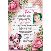 Invitatie cu Minnie Mouse