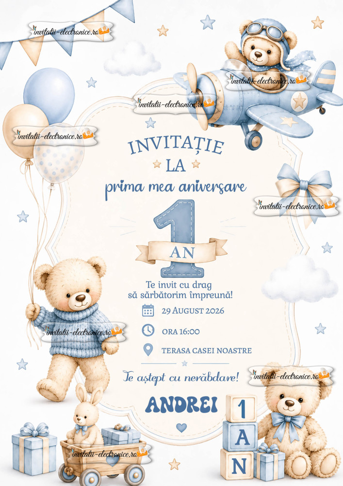 Invitatie digitala aniversare