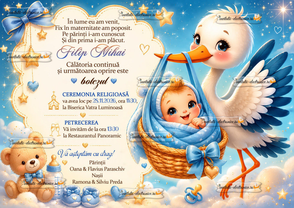 Invitatie barza cu bebe