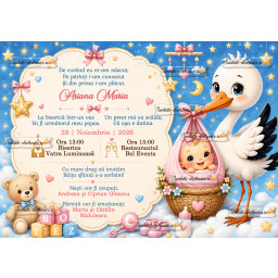 Invitatie botez fetita