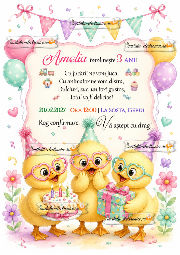 Invitatie la petrecere 