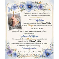 Invitatie electronica la nunta si botez baietel