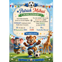 Invitatie - tema fotbal