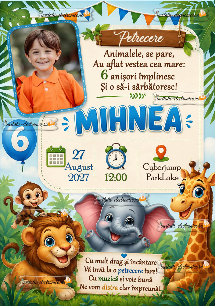 Invitatie cu animale