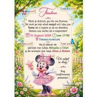 Invitatie la petrecere cu Minnie Mouse