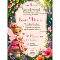 Invitatie la aniversare fetita
