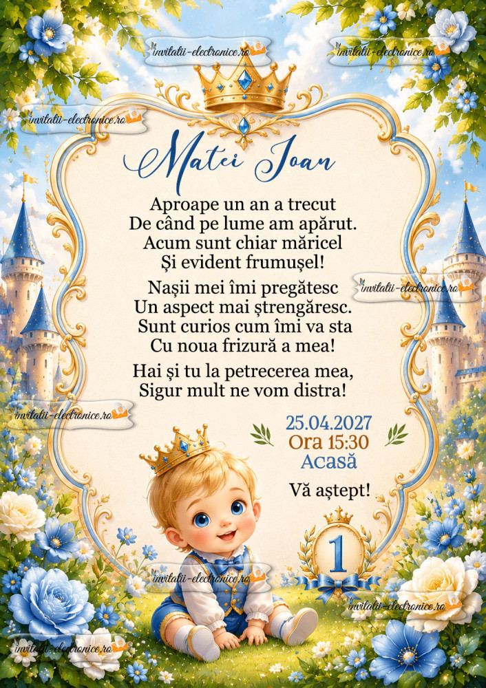 Invitatie la petrecere de copii