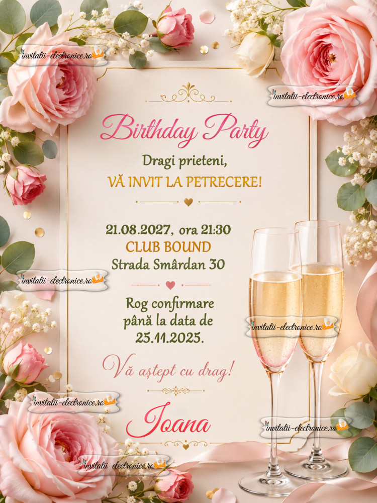 Invitatie la petrecere