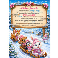 Invitatie la botez iarna